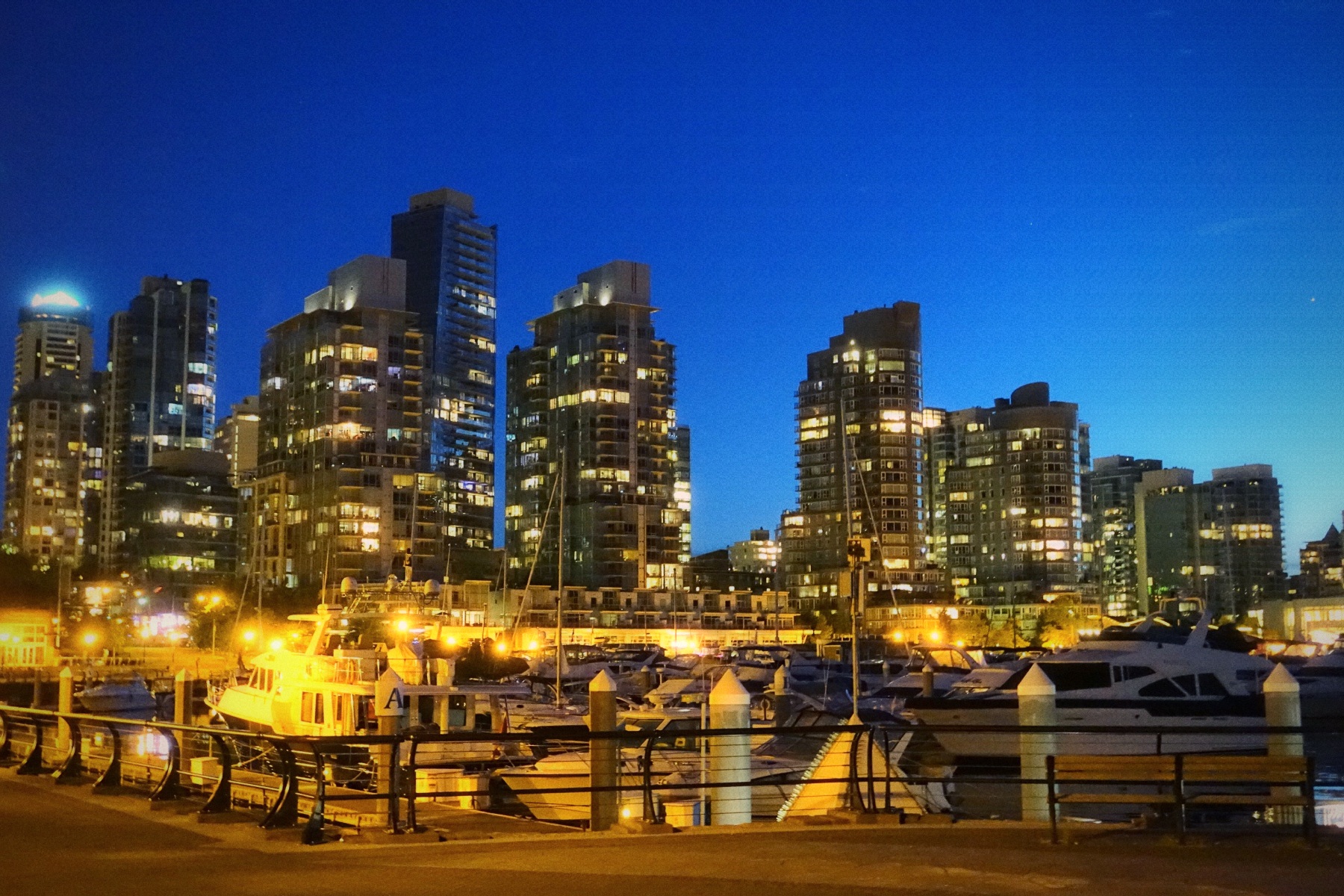 Vancouver harbour with the Nocturne look